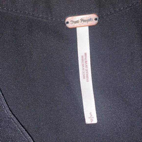 Free People size small black People So Fine top - Picture 7 of 8